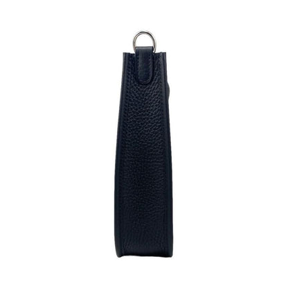 Hermes Shoulder Bag Evelyn TPM W Engraved Taurillon Clemence Noir Black Gold