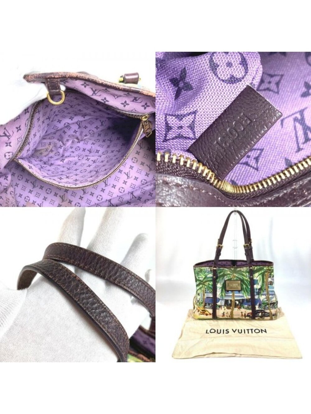Louis Vuitton Tote Bag Eye All Cabas PM Leather Canvas