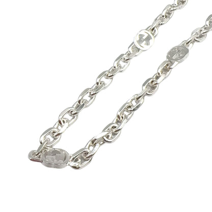 Gucci Interlocking Silver Necklace
