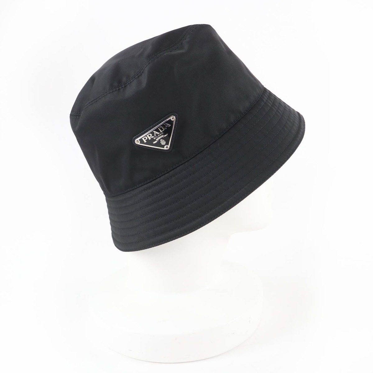 Prada Re-Nylon Bucket Hat Black — view 5