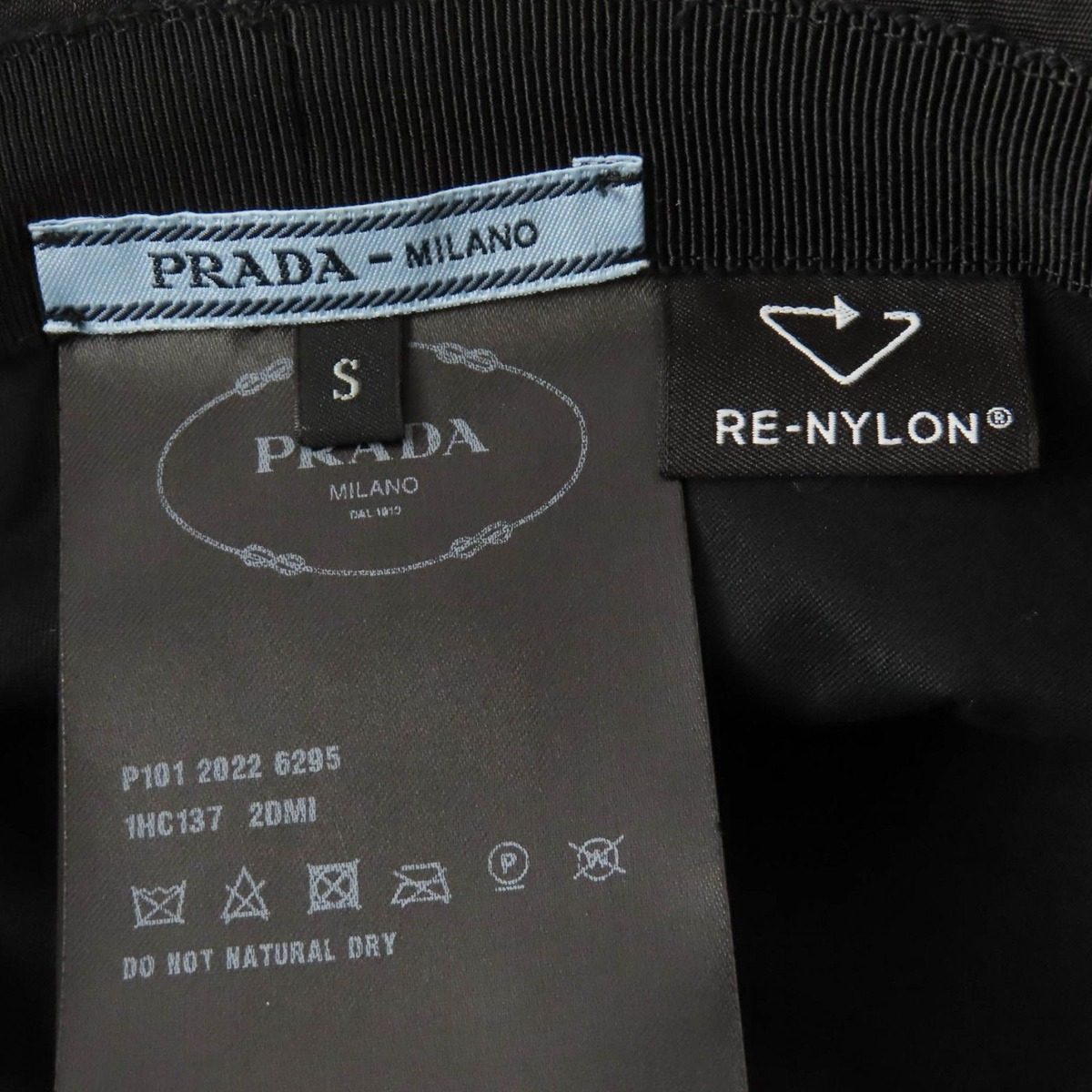 Prada Re-Nylon Bucket Hat Black — view 8