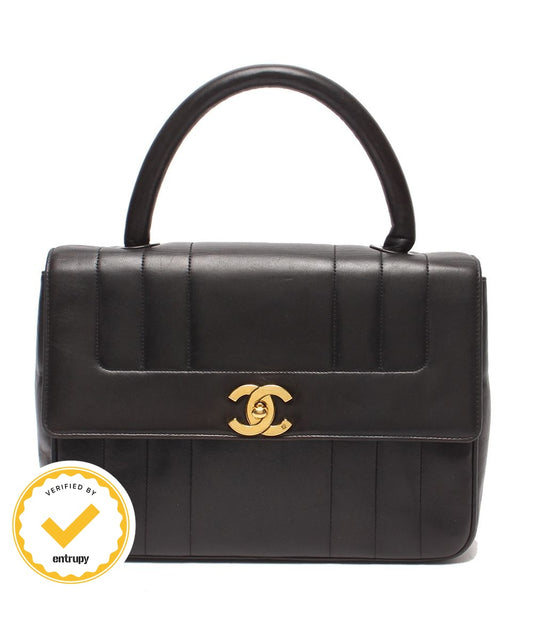 Chanel Handbag Gold Single Flap Mademoiselle Lambskin