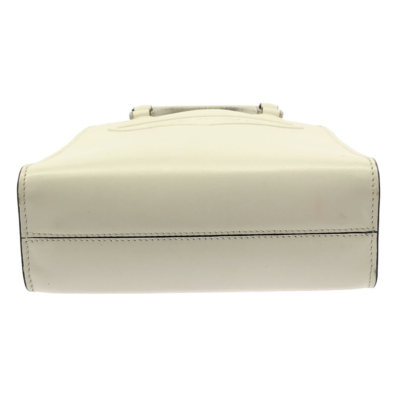 Prada - Embossed Triangle Logo 2WAY Shoulder Bag - White - Women