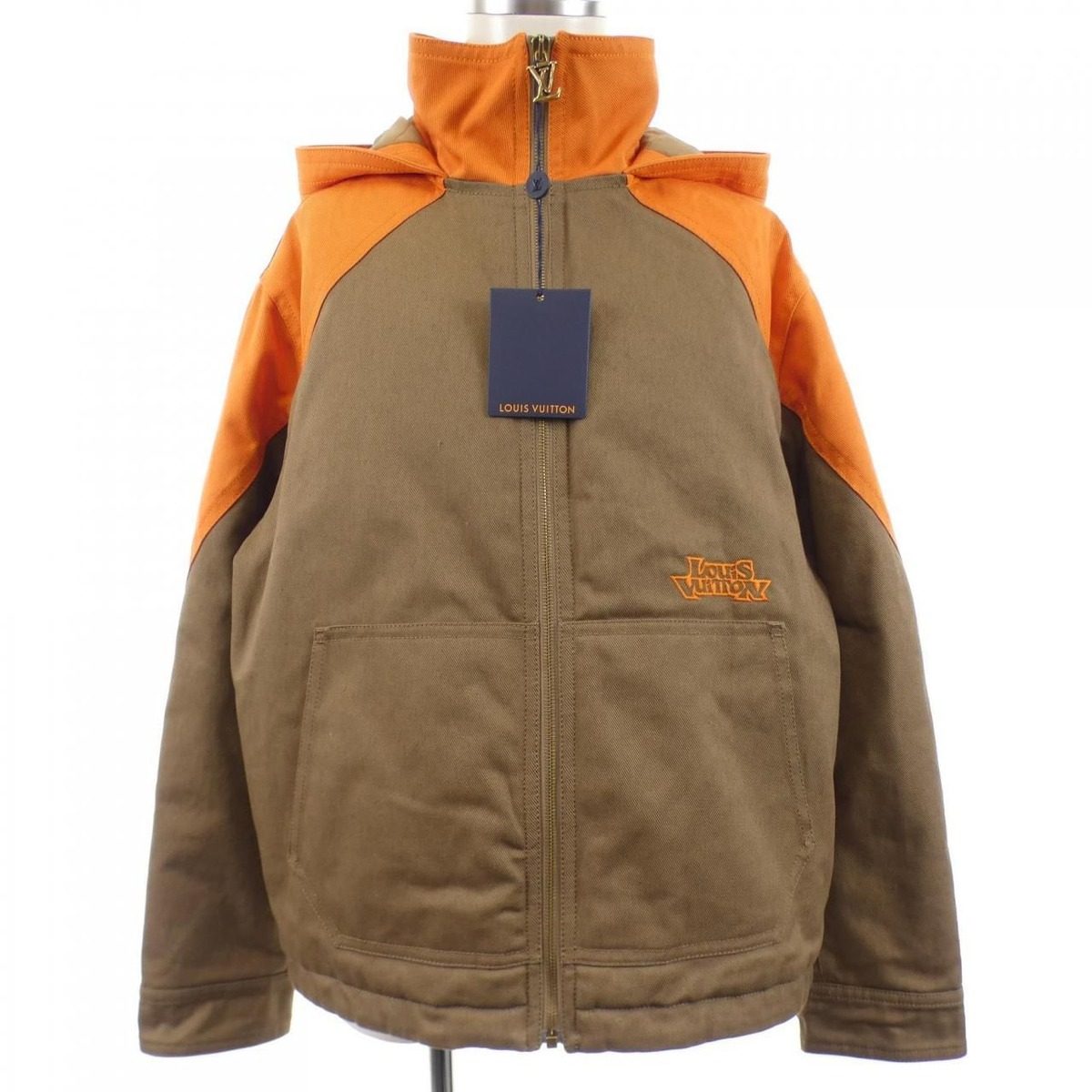 Louis Vuitton Hooded Padded Denim Jacket