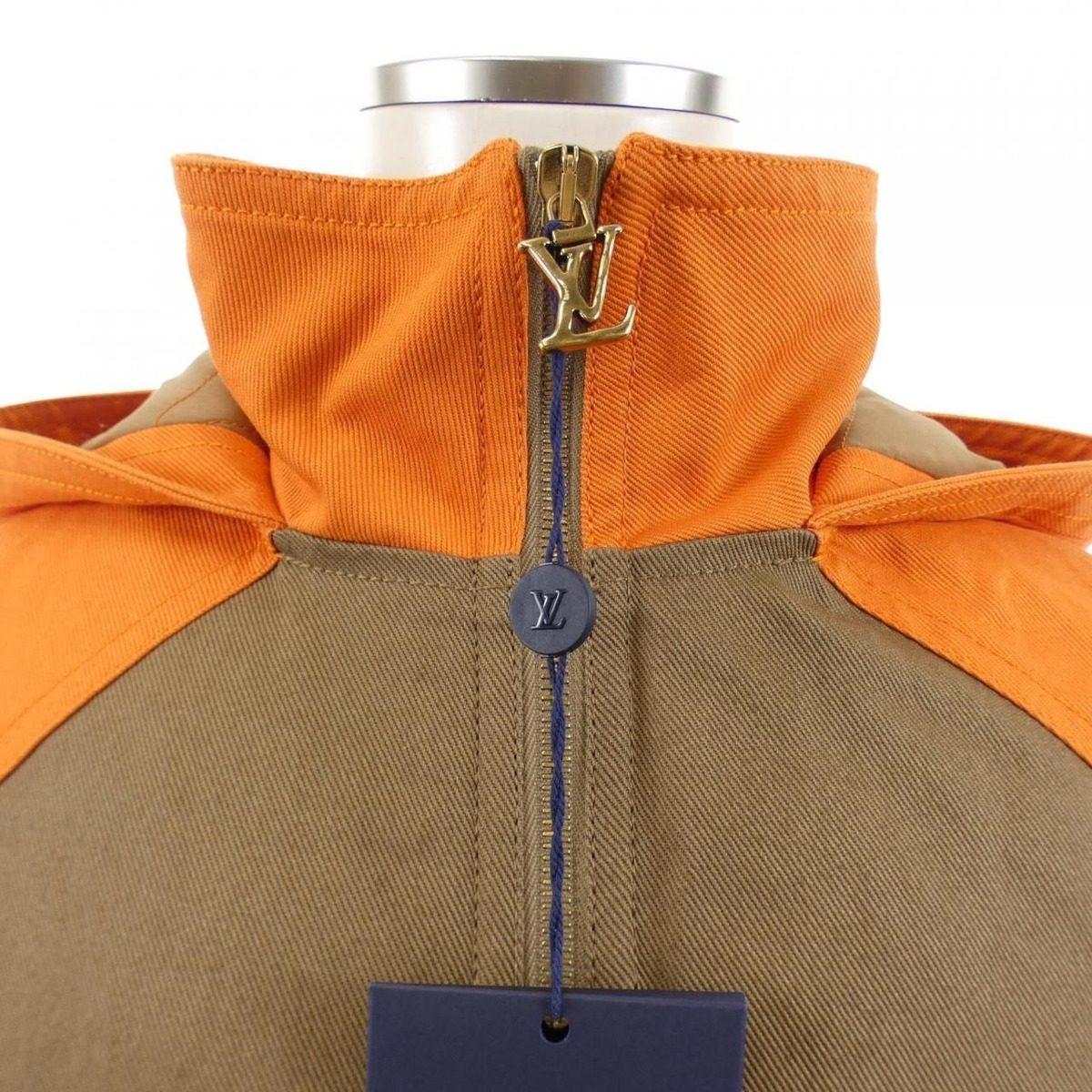 Louis Vuitton Hooded Padded Denim Jacket — view 6
