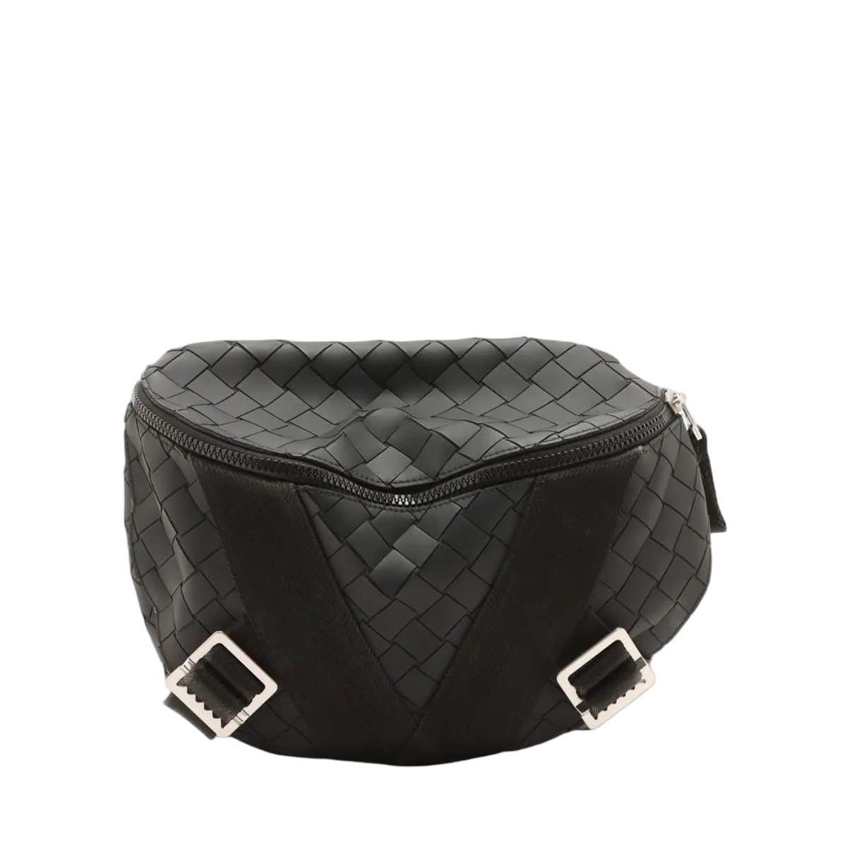 Bottega Veneta Intrecciato Rubber 2-Way Belt Bag Crossbody Body Waist Pouch
