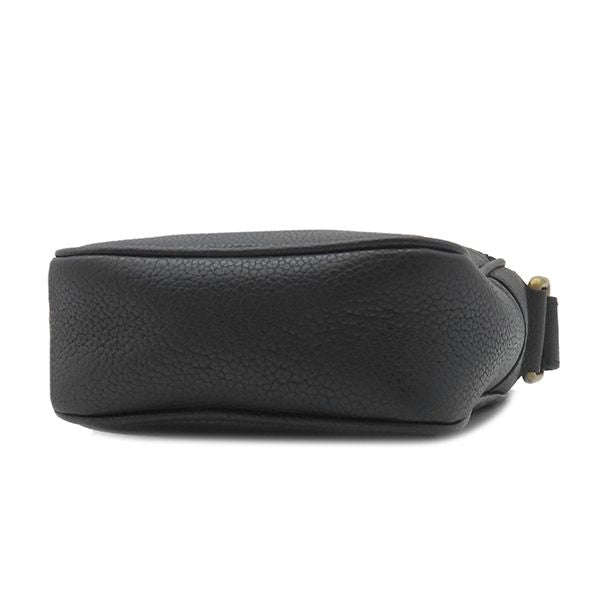 Gucci Shoulder Bag Logo Print Leather Black Gold Hardware Black Mini 574803