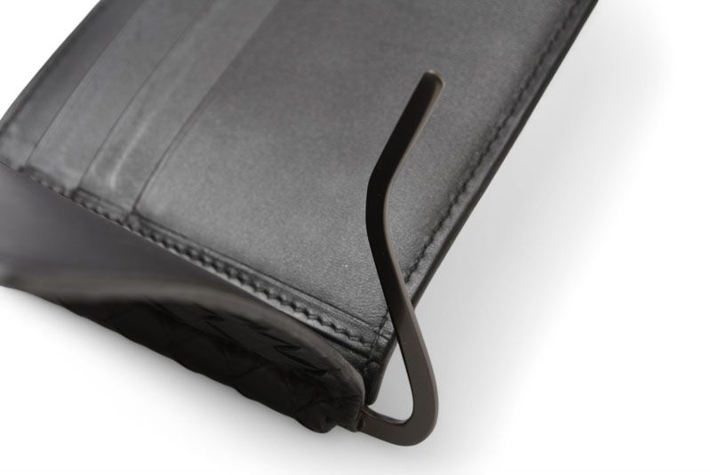 Bottega Veneta Wallet Money Clip Bottega Veneta Fold Wallet Calf Black 123180