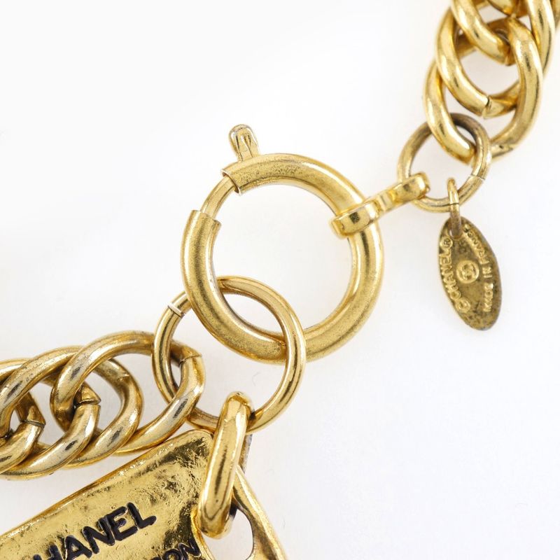 Chanel Gold Plated Ladies 58.2g Bracelet