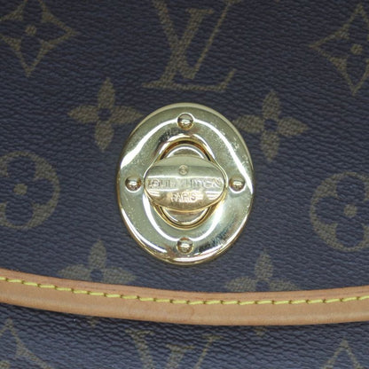 Louis Vuitton 06 M40076 Monogram Tulum PM Shoulder Bag Twist Lock Brown Women