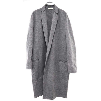 Celine Egg Crombie Cashmere Coat 28 Gray 36