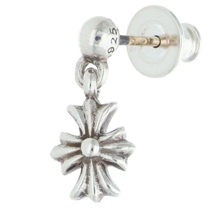 Chrome Hearts Tny CH Pls 1 Tiny Ech Plus Drop Silver Earrings