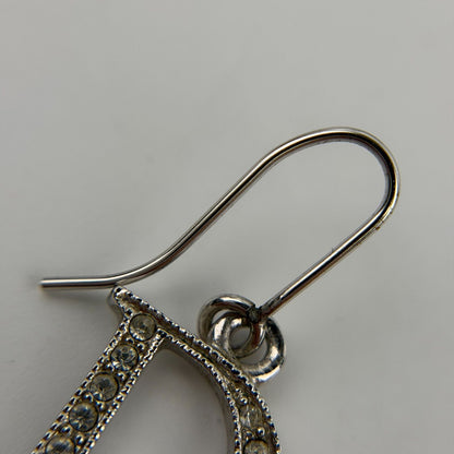 Dior Earrings Silver Logo Vintage — view 9