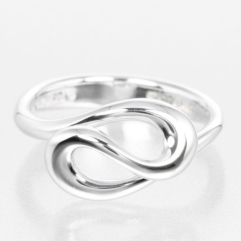Tiffany & Co Open Wave Silver 925 Size 9 Ladies' 3g Ring - Rings