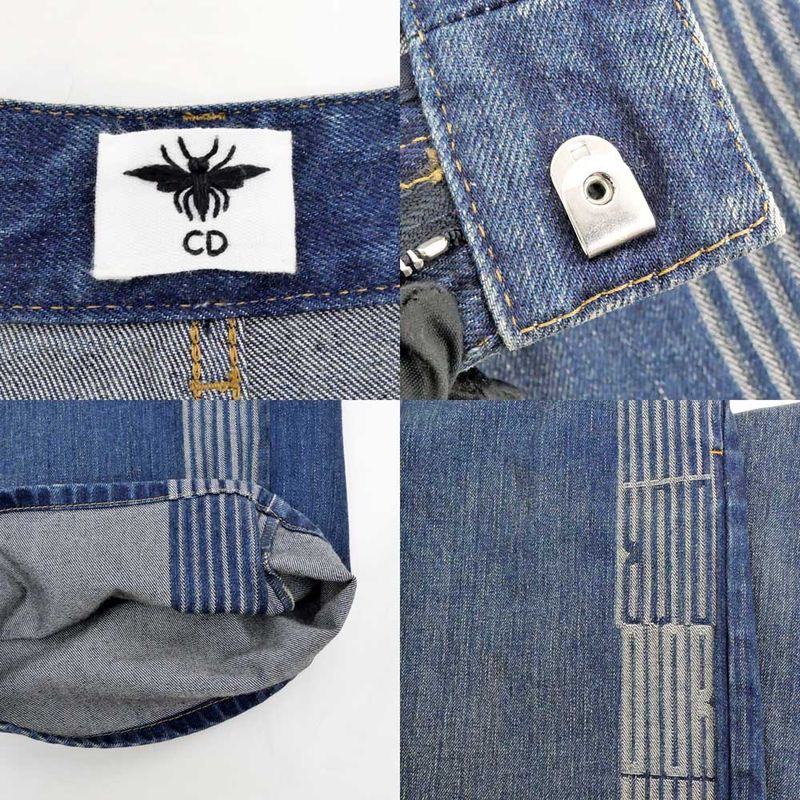 Dior Denim Wide Pants 522p55a3073 Blue Size 34 Women's Clothing