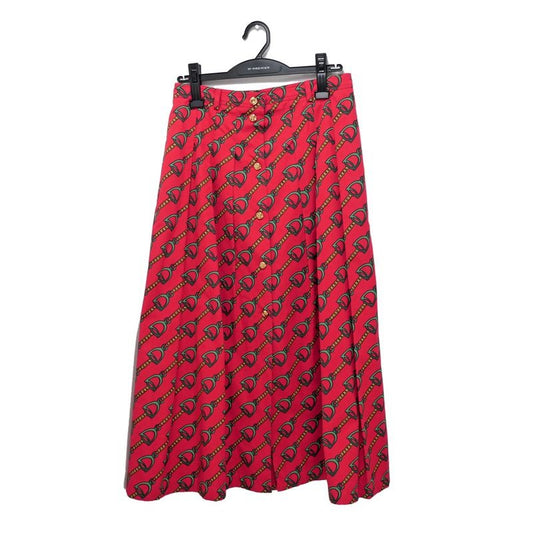 Gucci Fupli Tsukato Bit Motif Size 42 Red Cotton Clothes