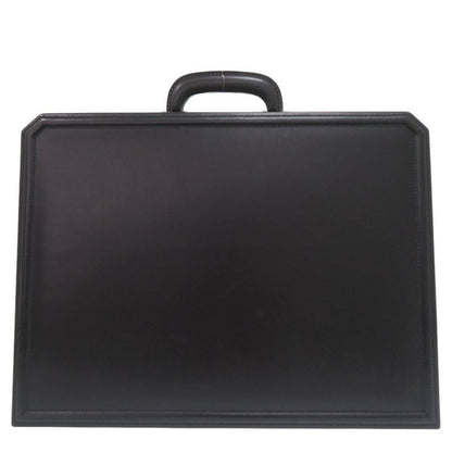 Gucci Vintage Trunk Case Briefcase Attache Leather Black 0957