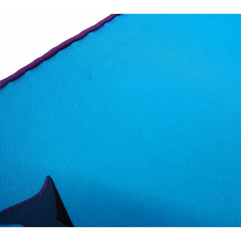 Hermes Carre 70 Caleche Elastique Carre Vintage Silk Blue Canard Rouge Blue