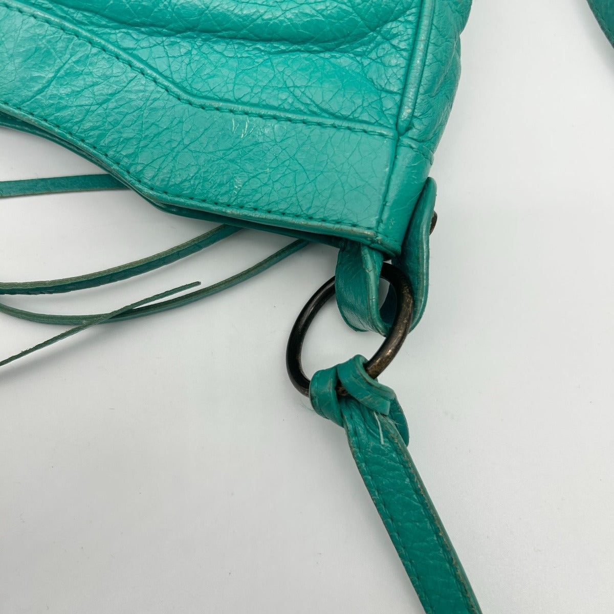 Balenciaga Light Blue Crossbody Envelope Mini Motorcycle Bag — view 13