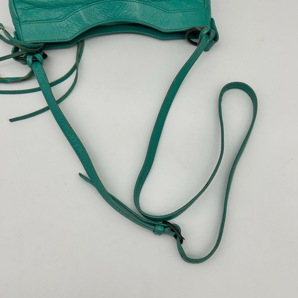 Balenciaga Light Blue Crossbody Envelope Mini Motorcycle Bag — view 14