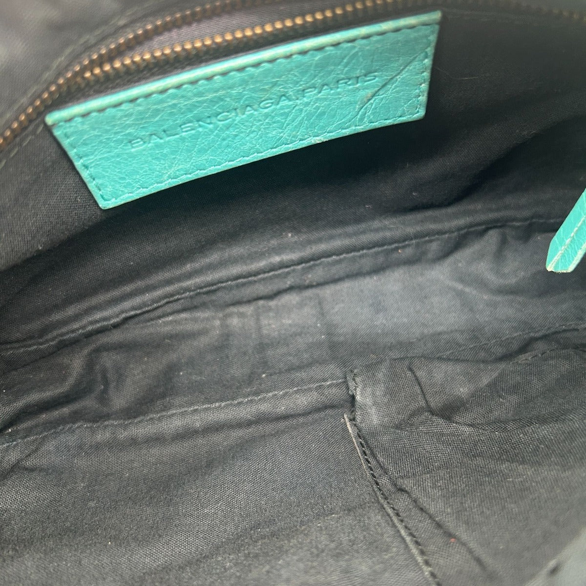 Balenciaga Light Blue Crossbody Envelope Mini Motorcycle Bag — view 16