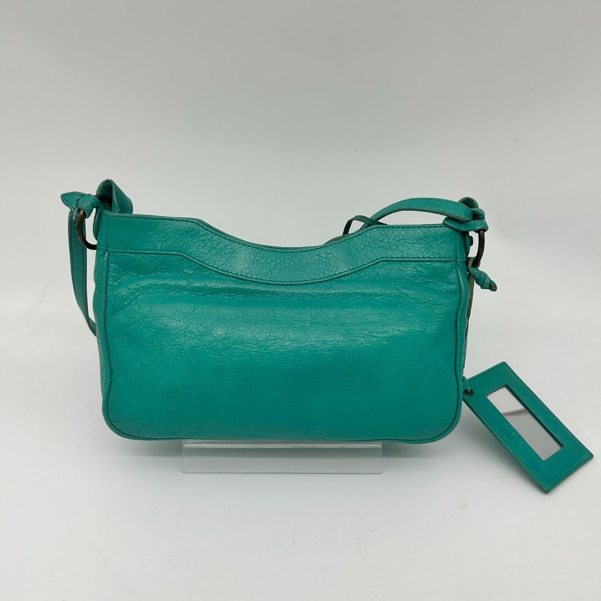 Balenciaga Light Blue Crossbody Envelope Mini Motorcycle Bag — view 2