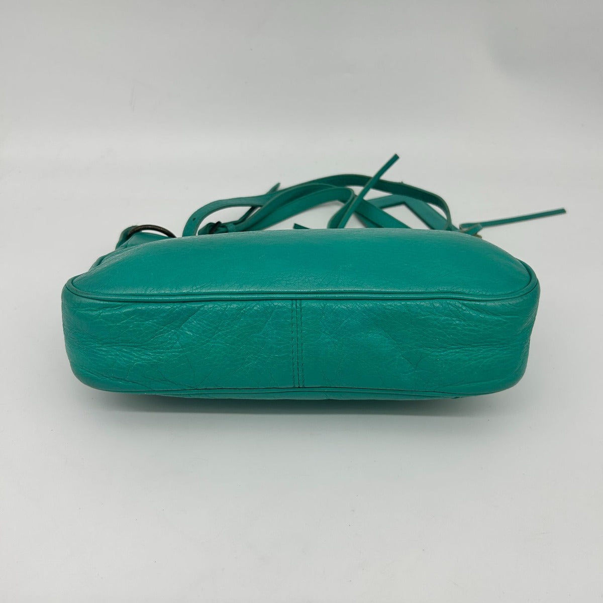 Balenciaga Light Blue Crossbody Envelope Mini Motorcycle Bag — view 8