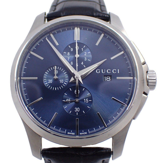 Gucci 126.2 Timeless Chronograph Quartz Watch Blue Dial External