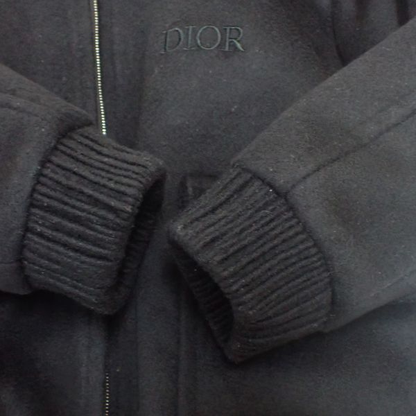 Baby Dior Boa Jacket 36 Black Wool Kids Jumper Zip Up Christian Dior Baby Dior