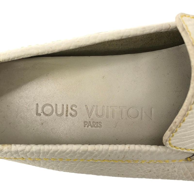 Louis Vuitton Driving Shoes White 37