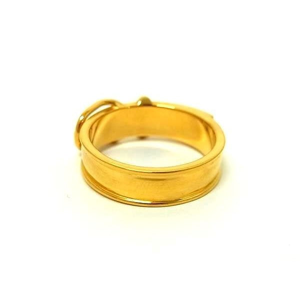 Hermes Scarf Ring Ceinture Gold Metal — view 4