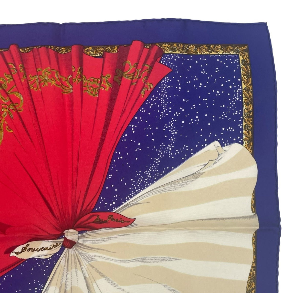 Hermes Scarf Silk Souvenirs de Paris Memories of Eiffel Tower — view 4