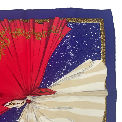 Hermes Scarf Silk Souvenirs de Paris Memories of Eiffel Tower — view 4