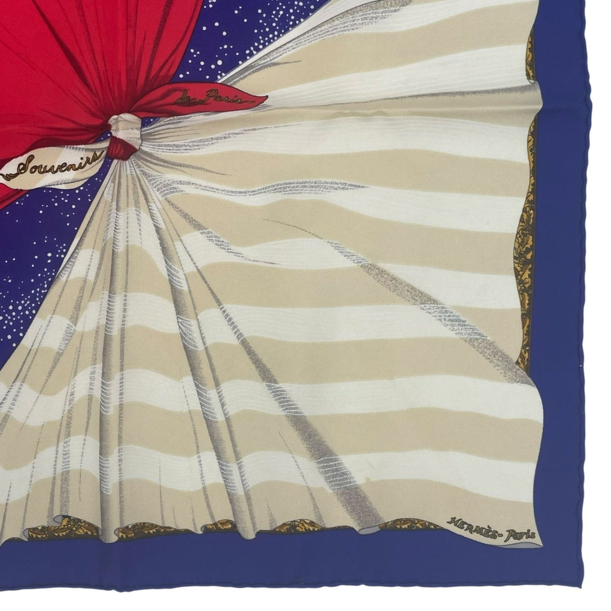 Hermes Scarf Silk Souvenirs de Paris Memories of Eiffel Tower — view 6