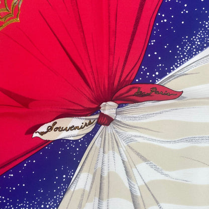 Hermes Scarf Silk Souvenirs de Paris Memories of Eiffel Tower — view 7
