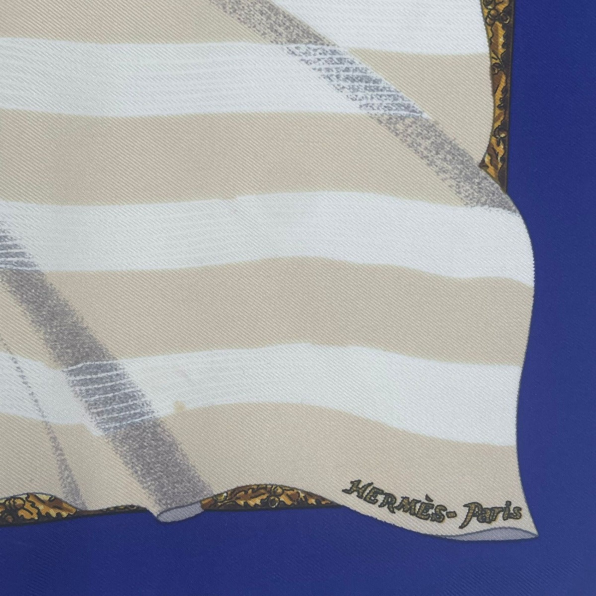 Hermes Scarf Silk Souvenirs de Paris Memories of Eiffel Tower — view 9