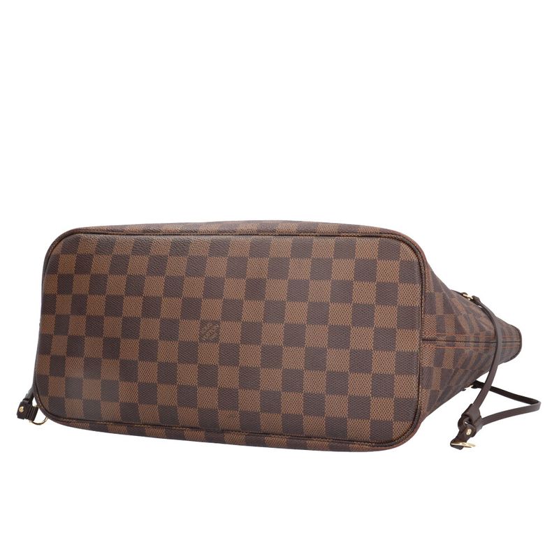 Louis Vuitton Neverfull MM Damier Tote Bag Damier Canvas N51105 Brown Ladies
