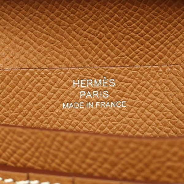 Hermes Bifold Wallet Bearn Compact Vaux Epson Gold Silver Hardware Never Used