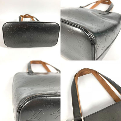 Louis Vuitton Shoulder Bag Stockton M55112 Monogram Matte Leather Black