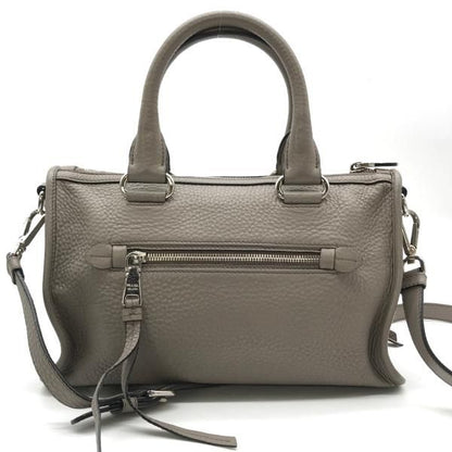 Prada Leather 2-Way Bag Gray