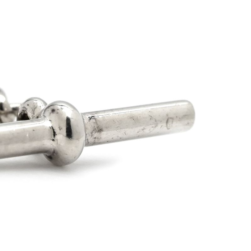 Hermes Necklace Exlibris Pendant PM 18k Pink Gold Silver 925 Silver and Pink