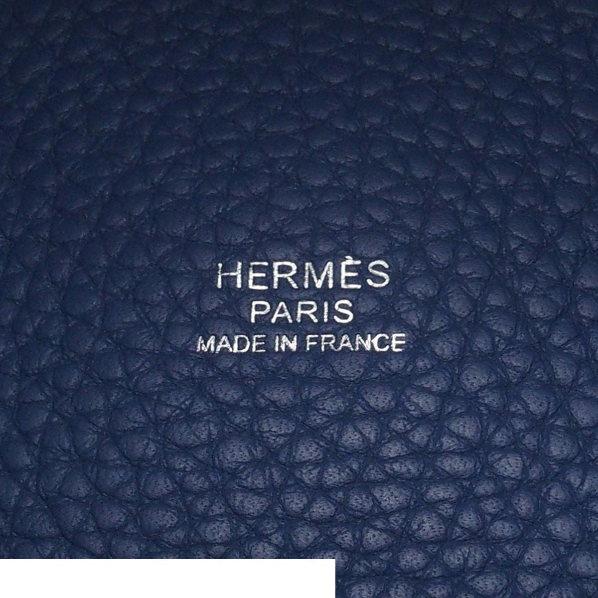 Hermes Picotin Lock GM Blue Brighton Silver Taurillon Clemence Handbag — view 6