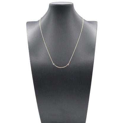 Tiffany & Co Necklace T Smile Small 40.5 45.5 cm 18k Pink Gold — view 5