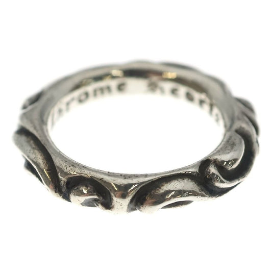 Chrome Hearts Scrl Band Scroll Ring Silver