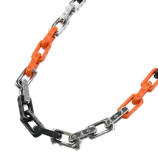 Louis Vuitton Metal Collier Monogram Chain Necklace 53