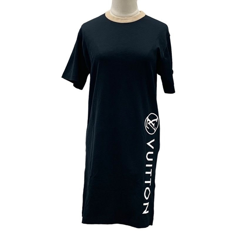 Louis Vuitton Dress Cotton Black Logo