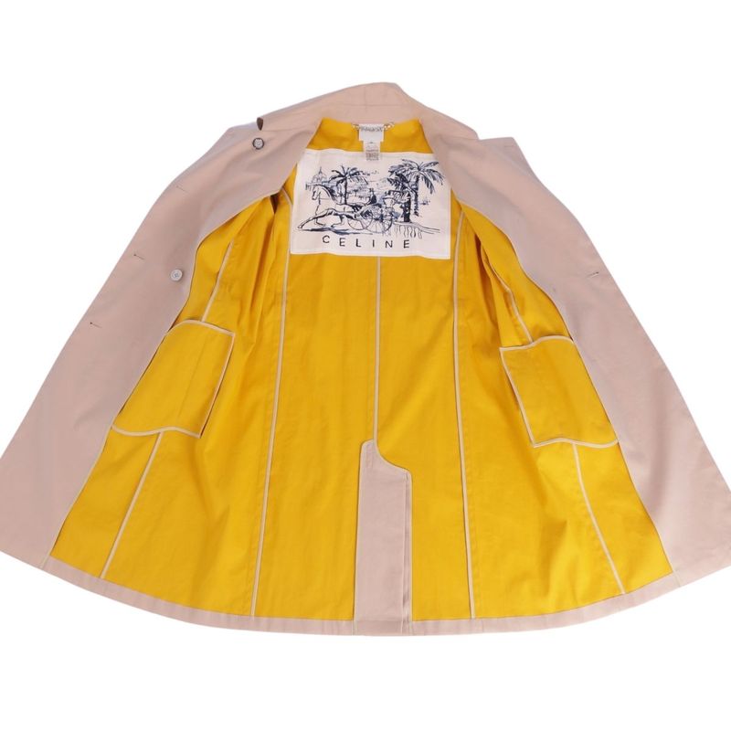 Celine Coat Trench Coat Bonding Cotton A