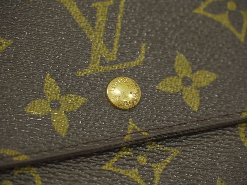 Authentic Louis Vuitton LV Porte Monebier Carte Cles Di Monogram Fold Wallet