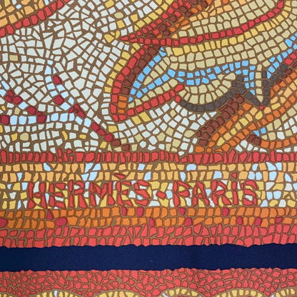 Hermes Carre 90 Under The Himalayan Cedars SOUS LE Cedre Silk Scarf Multicolor