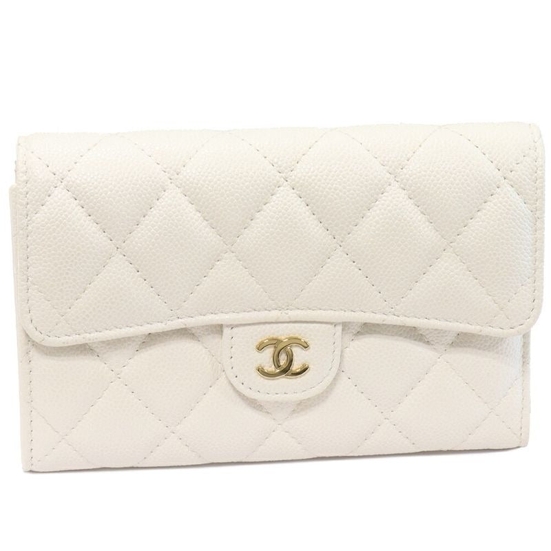 Chanel Bifold Wallet With Coin Purse Quilted Medium Classic Flap